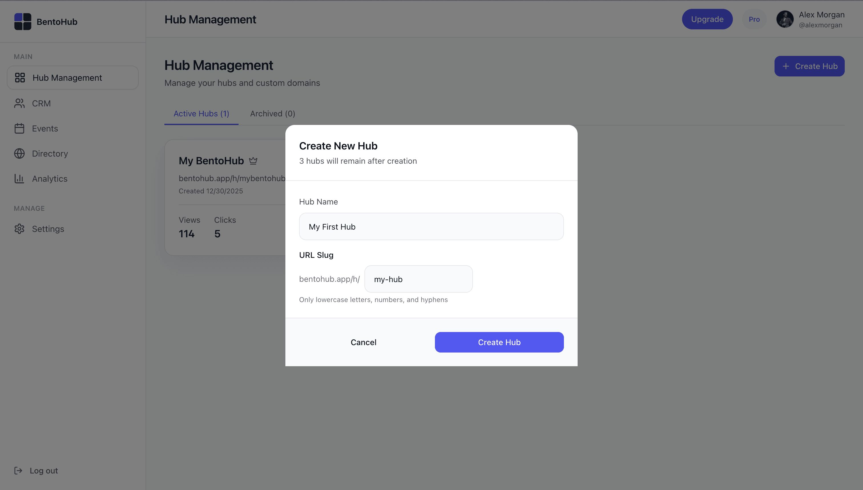 Step 1: Create your hub