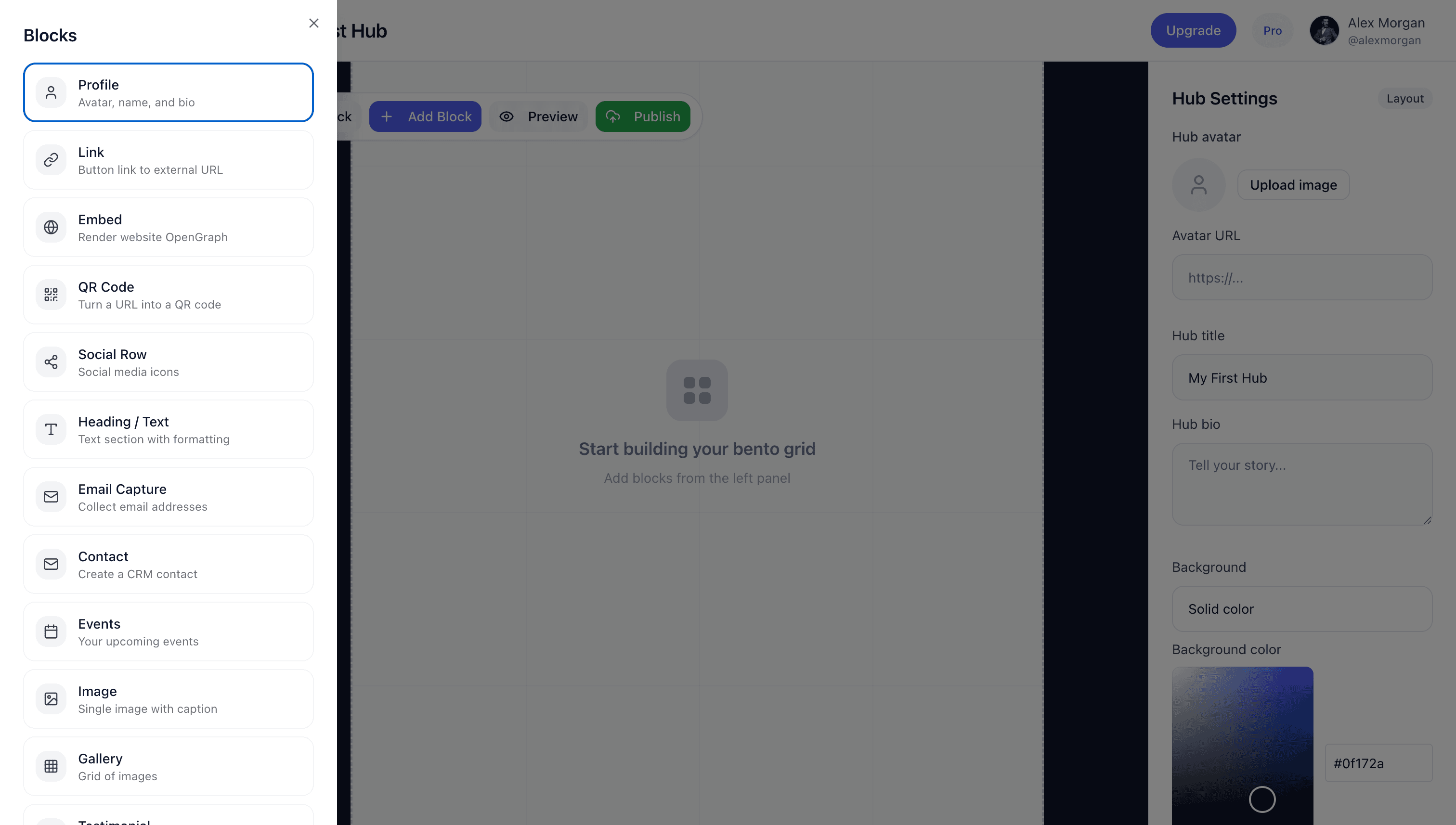 Step 2: Choose your blocks