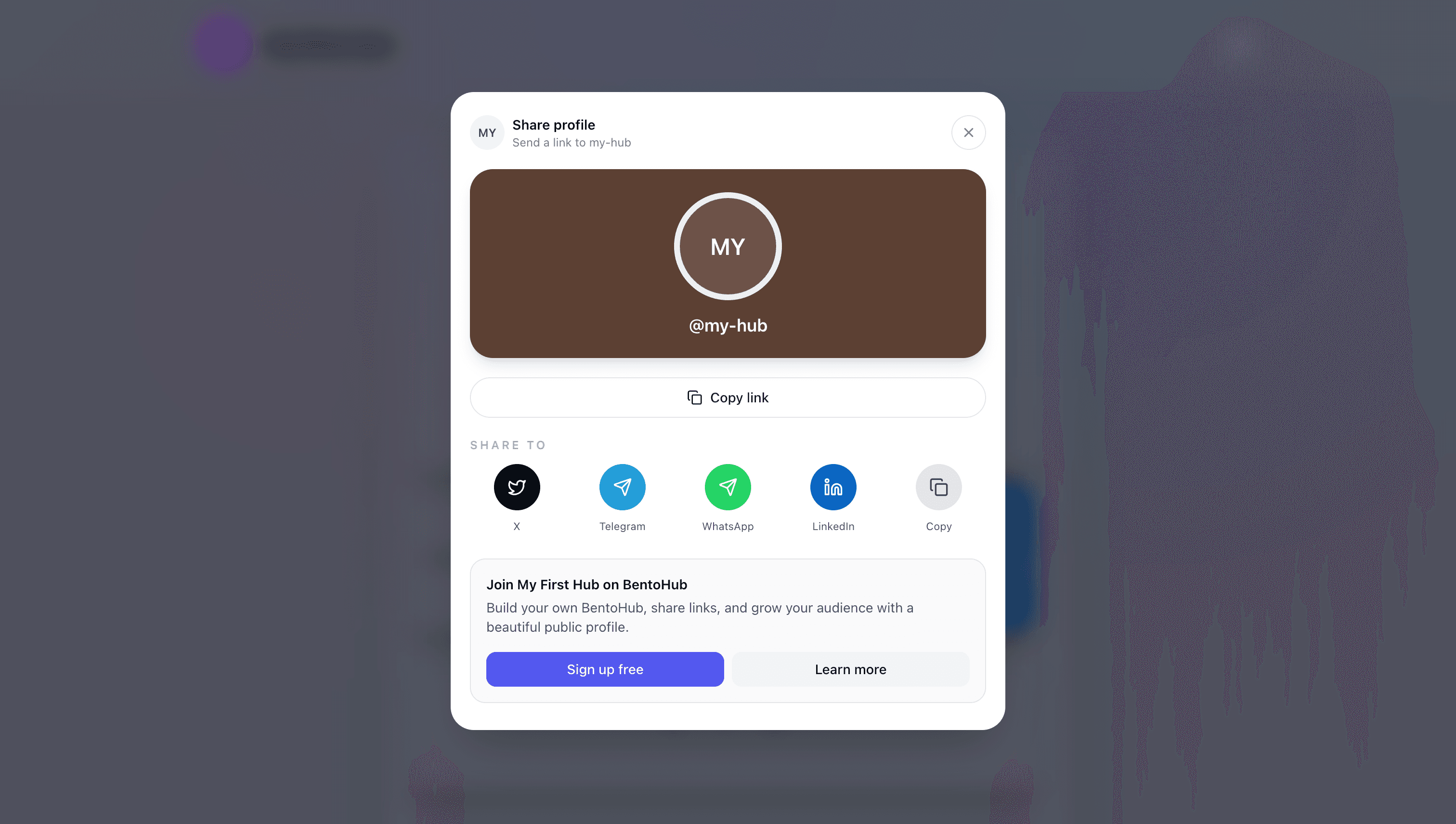 Step 5: Publish and share your hub
