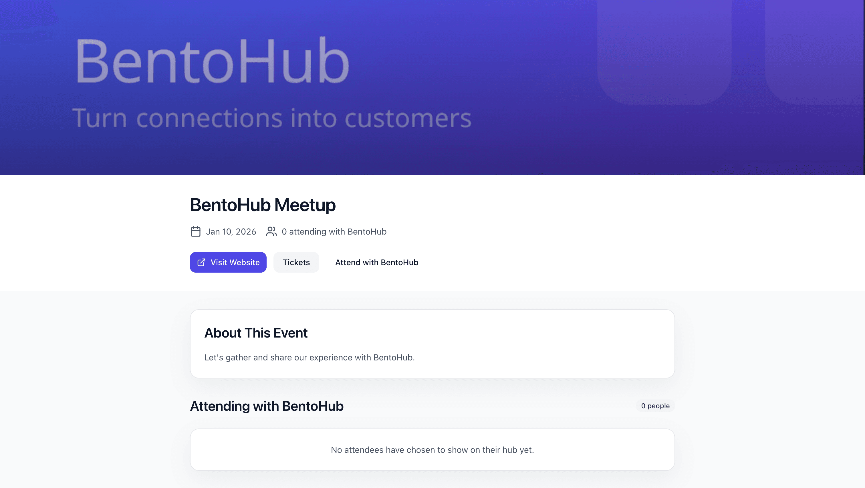 Step 3: Publish your event page